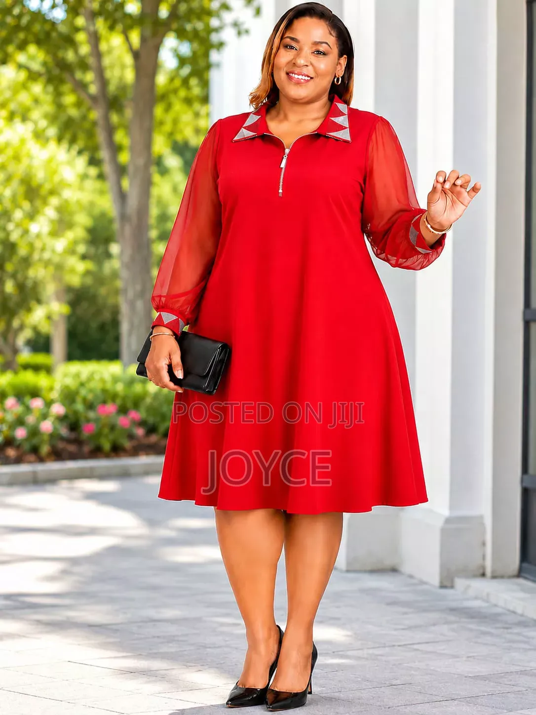 A-Line Dress With Color