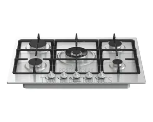 Hisense HHU90GASS 90cm Gas Hob –Stainless Steel Hob With Wok Burner