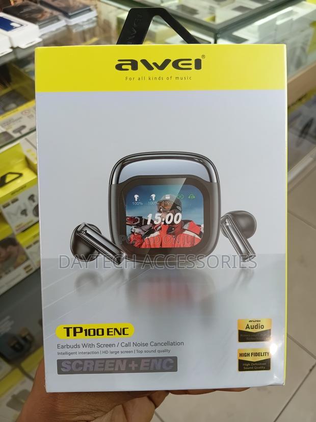 Awei T100 Anc Wireless Bluetooth V5.4 Earphones. - thumbnail 3