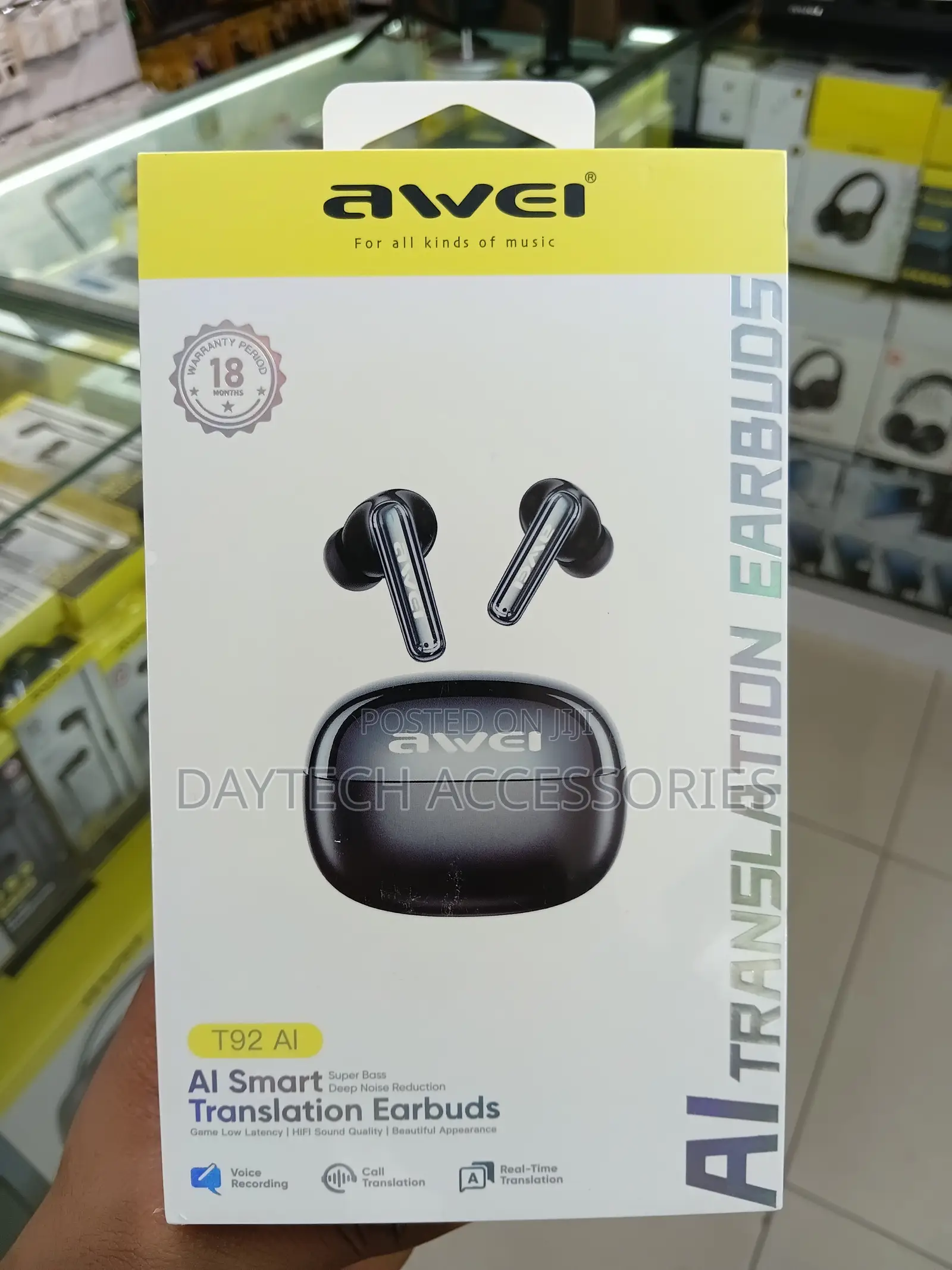 The Awei T92 AI Smart Translation Earbuds.