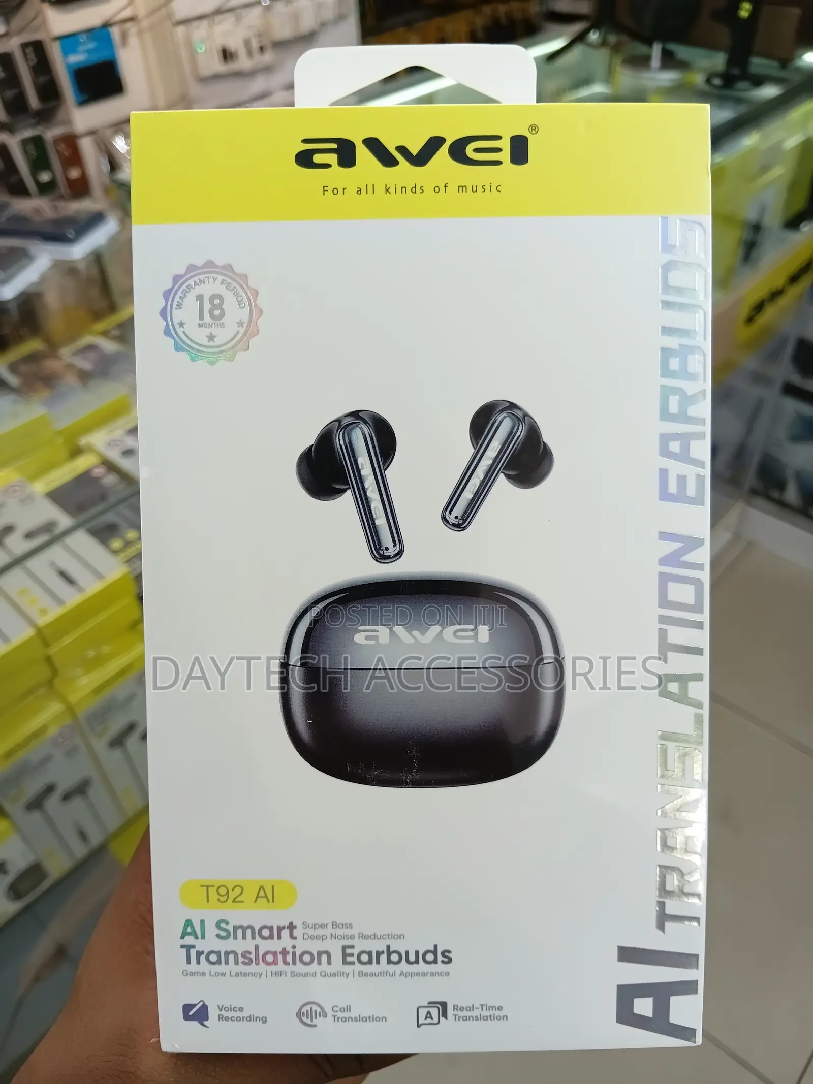 The Awei T92 AI Smart Translation Earbuds.
