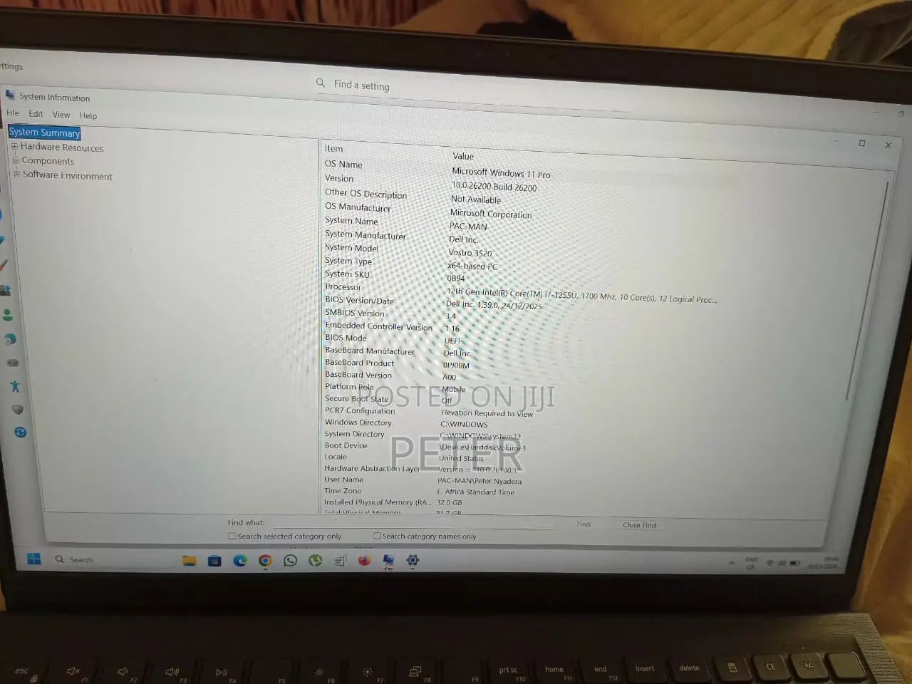 Laptop Dell Vostro 15 3520 32GB Intel Core i7 SSD 512GB