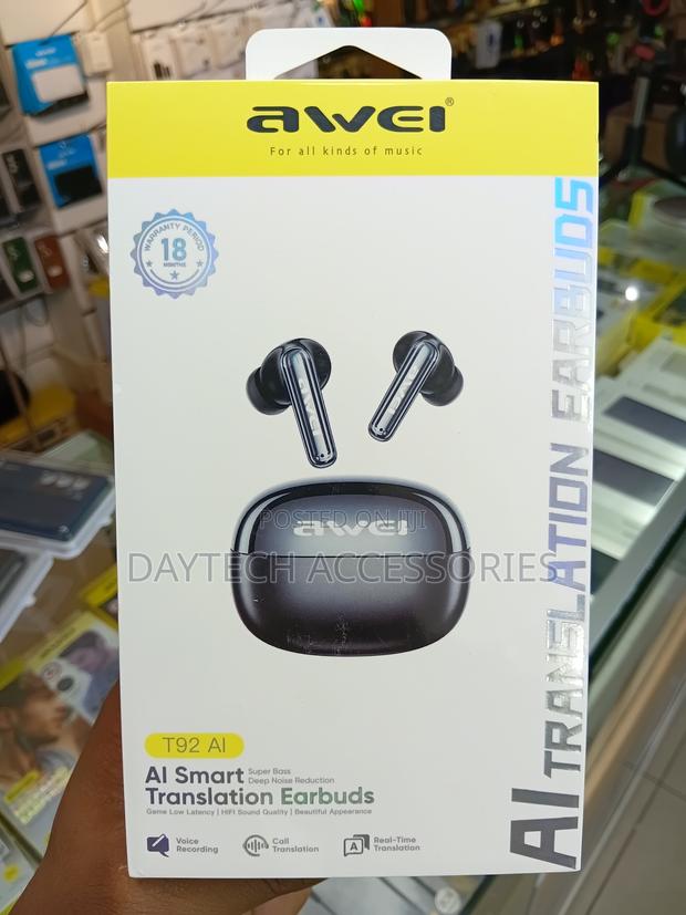 Awei T92 Anc Enc Wireless Bluetooth Earbuds. - thumbnail 2