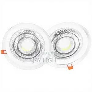 Indoor 5W COB LED Panel Light Round Recessed Glass