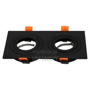 Black Ultra Slim Double Head Downlight Cob Spotlight Spot Frame