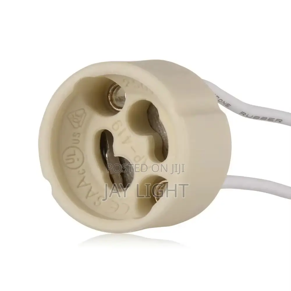GU10 Lamp With Lead Wire Ceramic Light Holder for Spotlights Downlight