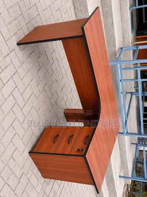 Lshape Executive Office Desk With 3 Lockable Drawer