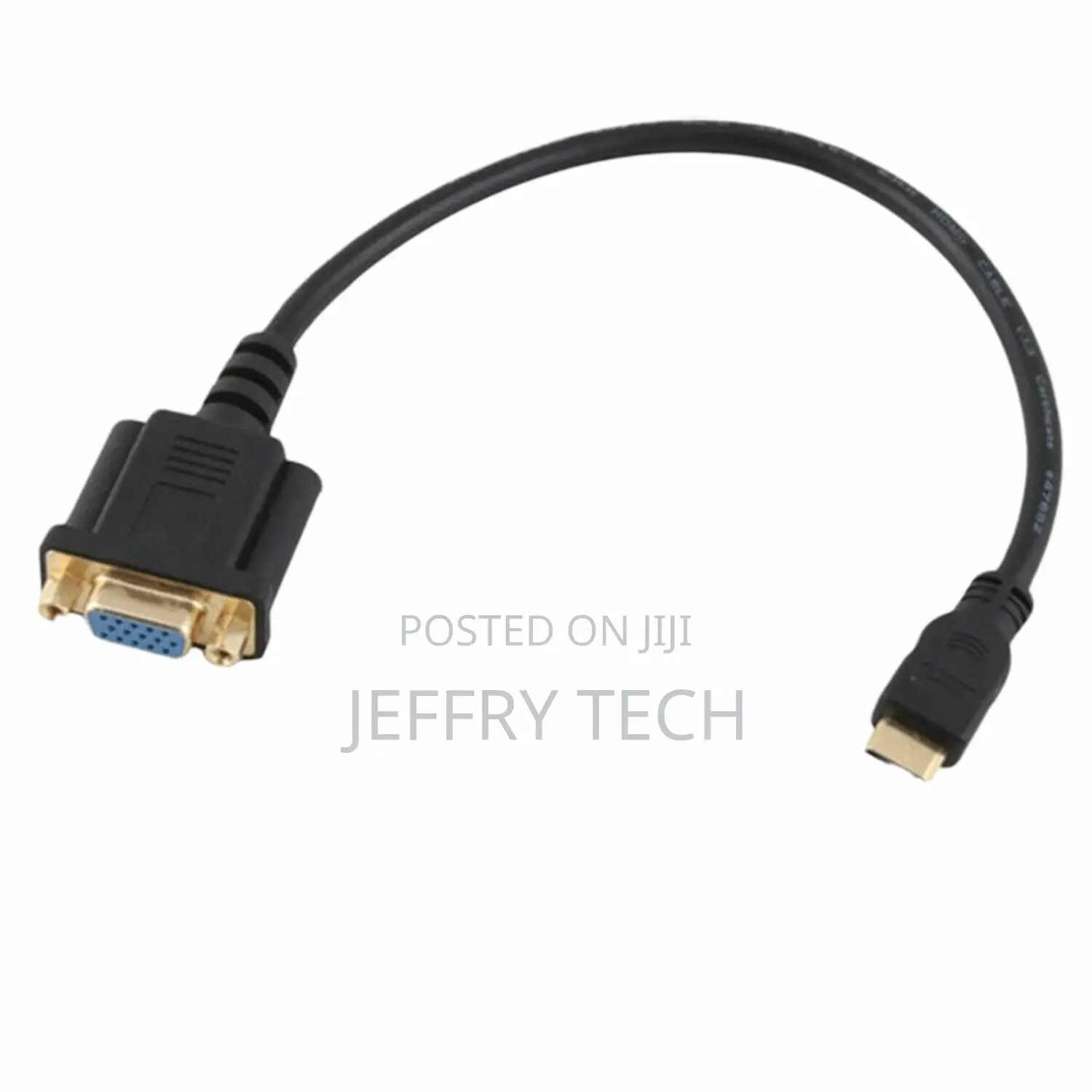 Mini HDMI- Male to DB15 VGA 15Pin Female Video AV Adapter Cable HDTV