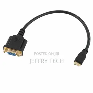 Mini HDMI- Male to DB15 VGA 15Pin Female Video AV Adapter Cable HDTV