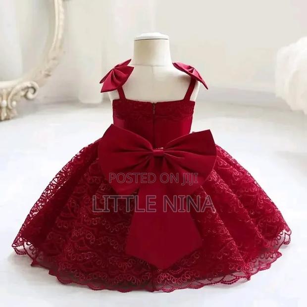 Maroon Baby Dress