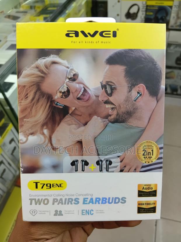 The Awei T79 ENC Two Pairs Earbuds - thumbnail 2