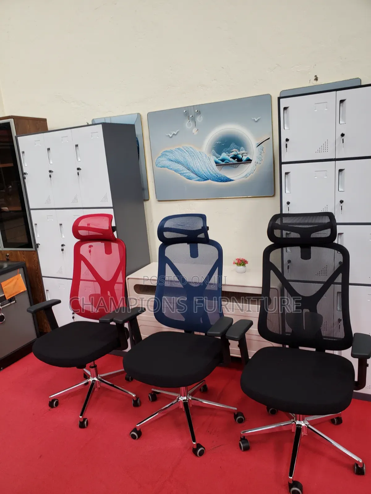 Blue Ergonomic Office Chair