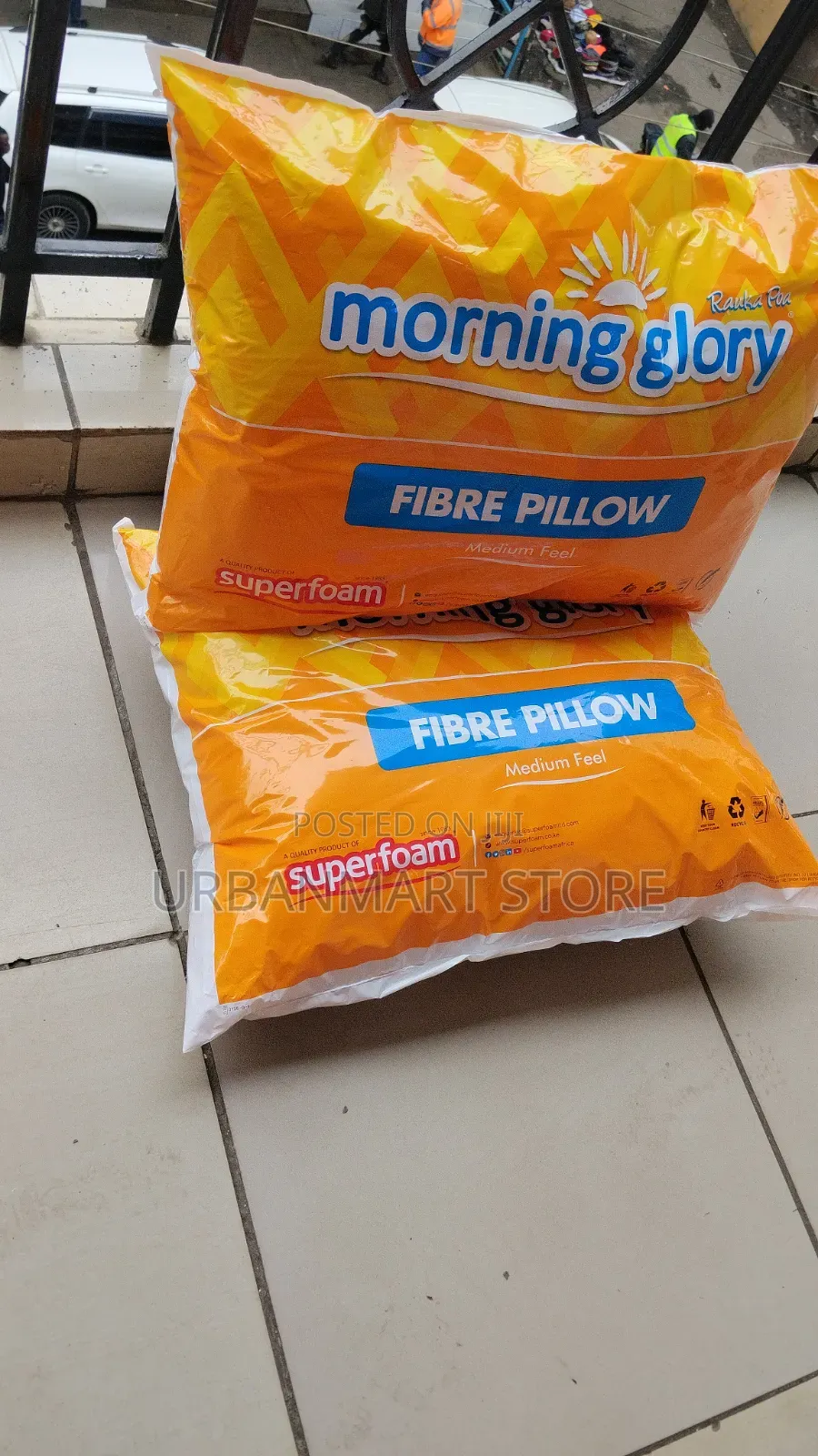 Morning Glory Fibre Pillow Pair – Soft Comfortable