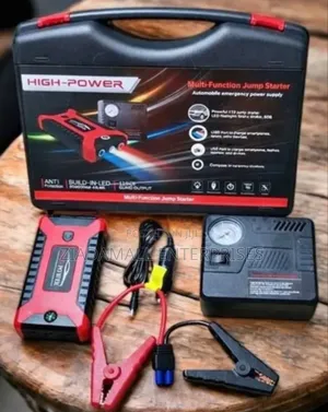Car JumpStarterComes With 2-Cylinder Air Compressor*