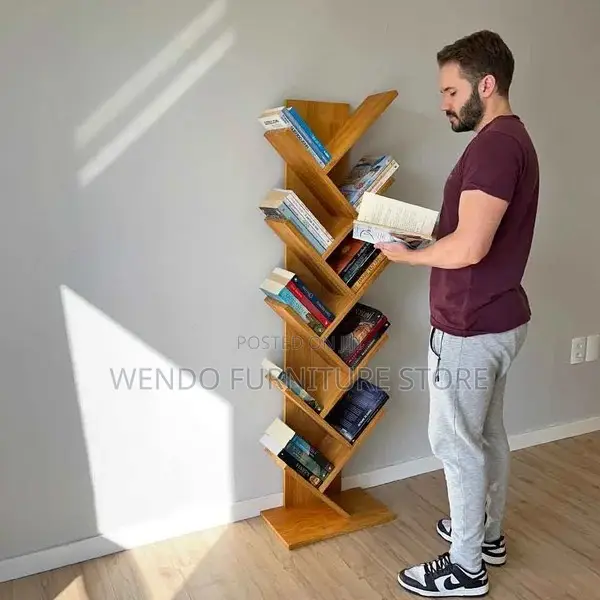 Bookshelf : Tree Alta Oak Wooden Bookcase