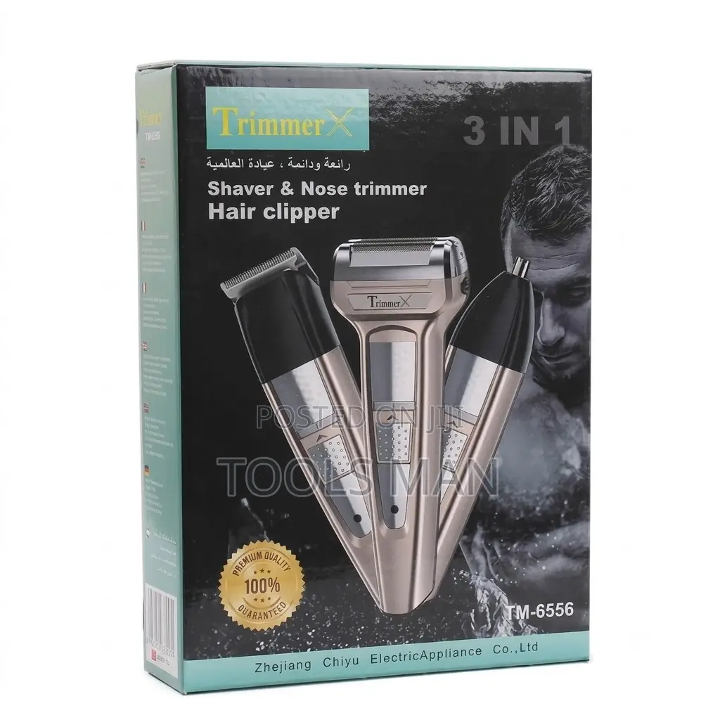 3in1 Hair Clipper Nose Trimmer Men Shaver Set TM-6556 Electric Groomer