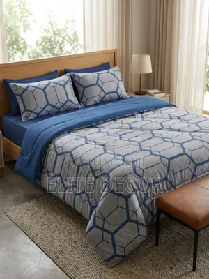 Cotton Binded Duvet Set 7×8 Ft – Complete Bedding Set