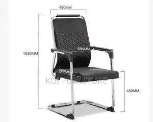 Office Chairs; Black High Backrest Executive Modern Office Visits Seat