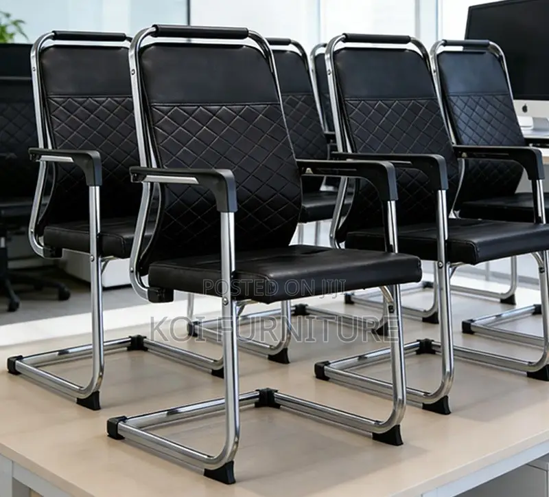 Office Chairs; Black High Backrest Executive Modern Office Visits Seat