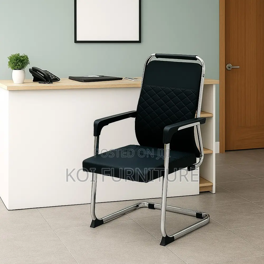 Office Chairs; Black High Backrest Executive Modern Office Visits Seat