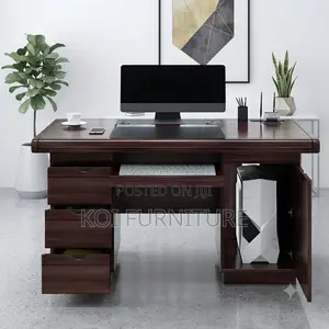 Office Desk; 1.4 Meters Executive Office Mahogany Panelling Desks