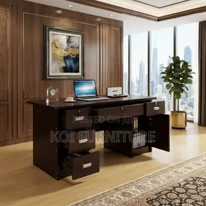 Office Desk; 1.4 Meters Executive Office Mahogany Panelling Desks