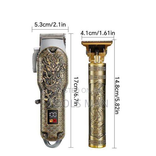 Hair Clipper Stardom SD-023 Cordless Trimmer Dragon Carving USB - thumbnail 2