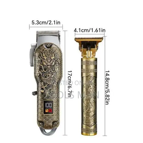 Hair Clipper Stardom SD-023 Cordless Trimmer Dragon Carving USB