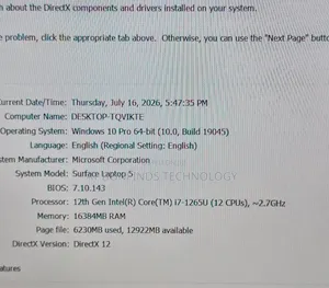 Laptop Microsoft Surface Book 3 16GB Intel Core i7 SSD 256GB