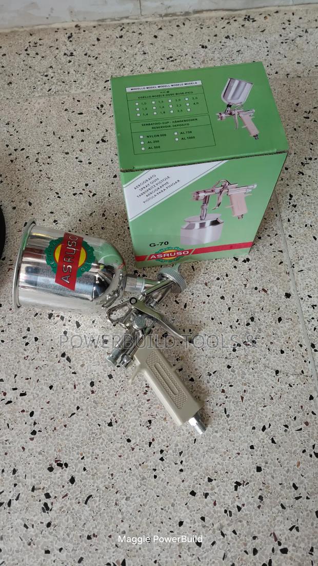 Asturo HVLP Spray Gun With Metallic Cup - main view