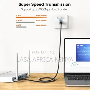 LASA Cat6 Ethernet Cable RJ45 Male-to-Male 1M