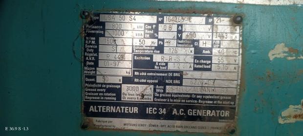 1000kva Diesel Generator Open Set - thumbnail 2