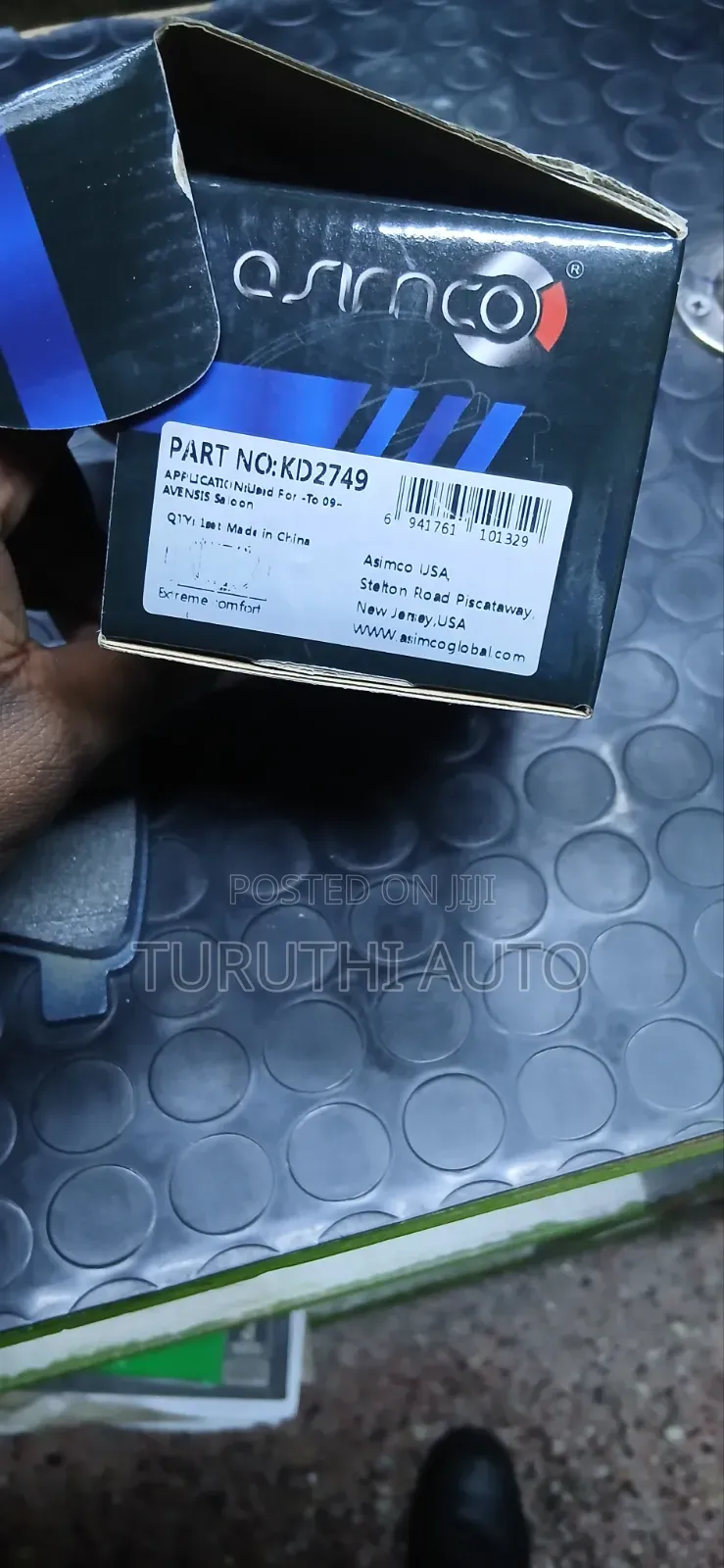 Rear Asimco Brakepads Kd2749 for Toyota Avensis