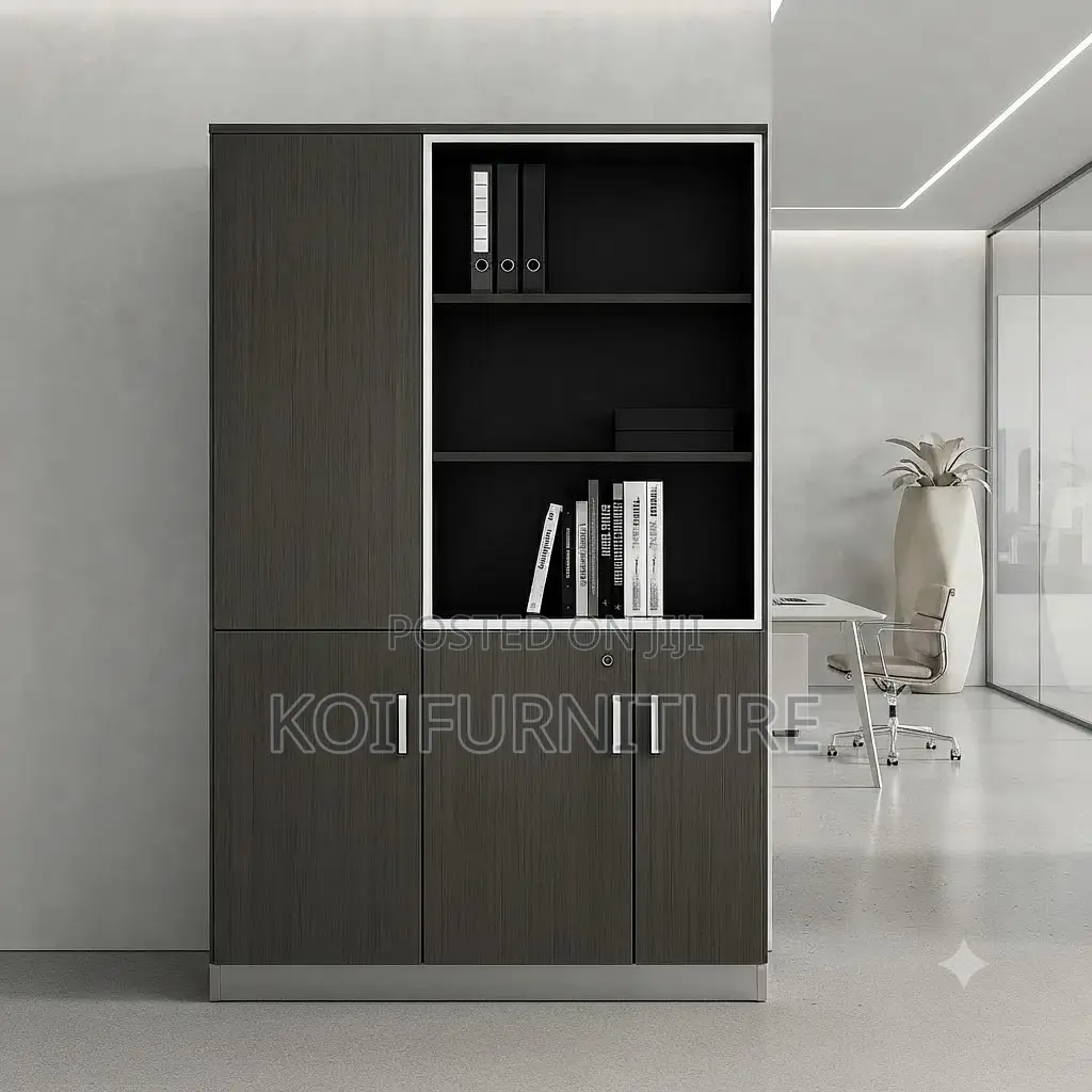 Office Cabinet; Three Drawers Wooden Finished Office Storage Cabinet