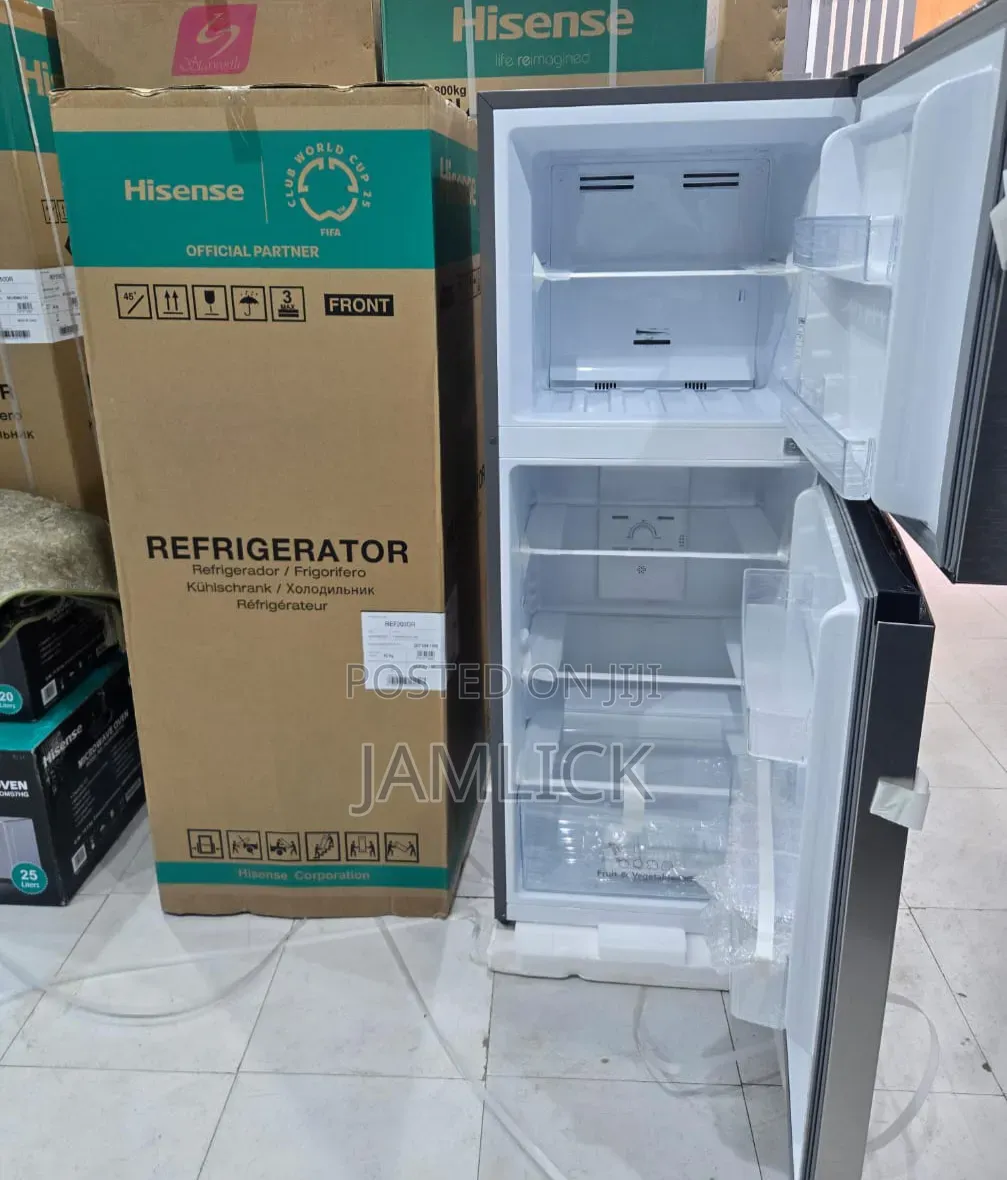 Hisense 203L No Frost Double Door Refrigerator – Silver - Sw