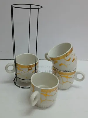 320ml Creative Space Saver Coffee Cups With Stackable Stand