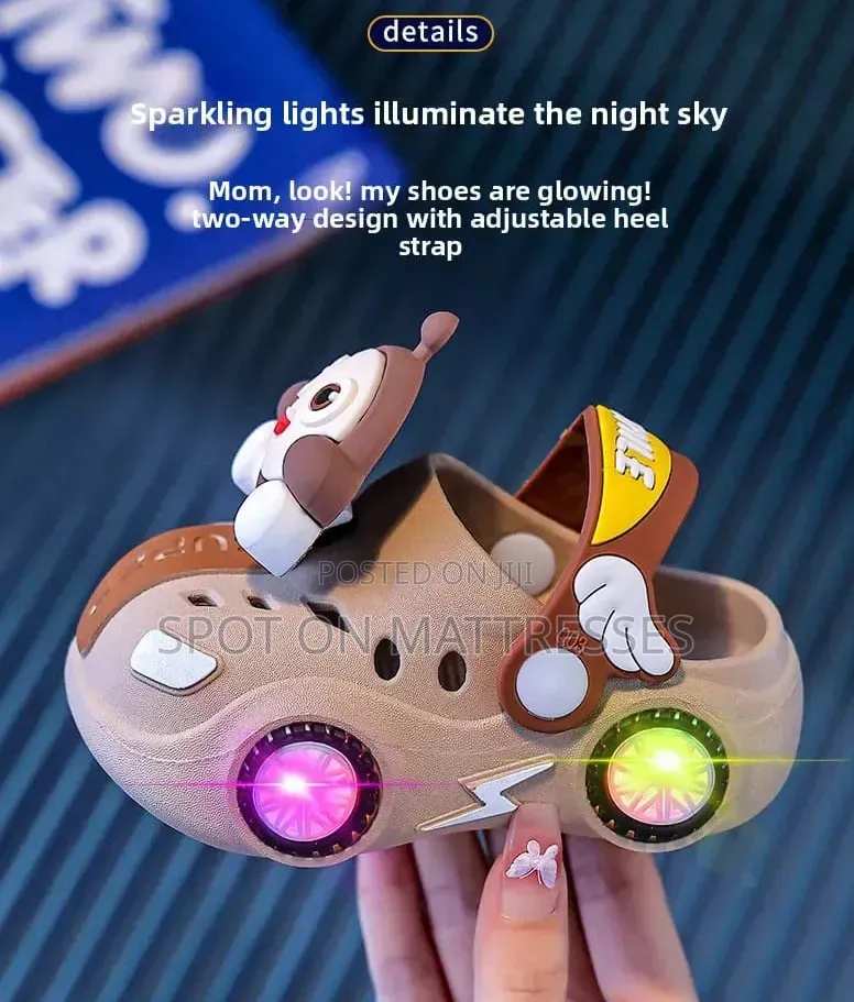 Now Available! Kids' LED Light Crocs for Boys and Girls.