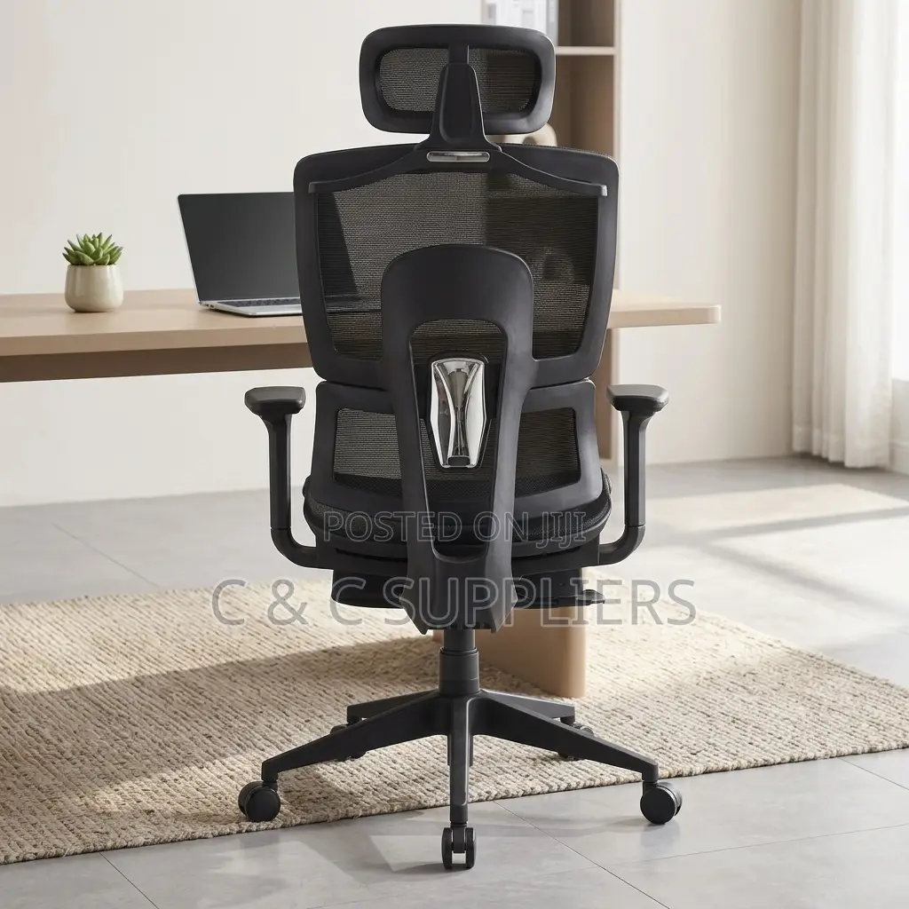 High Back Mesh Orthopedic Seat With Footrest