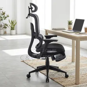 High Back Mesh Orthopedic Seat With Footrest