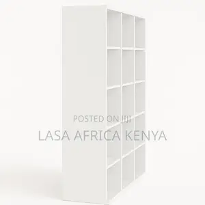 Modern 15-Cube Bookshelf Storage Organiser Home and Office
