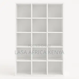 Modern 15-Cube Bookshelf Storage Organiser Home and Office