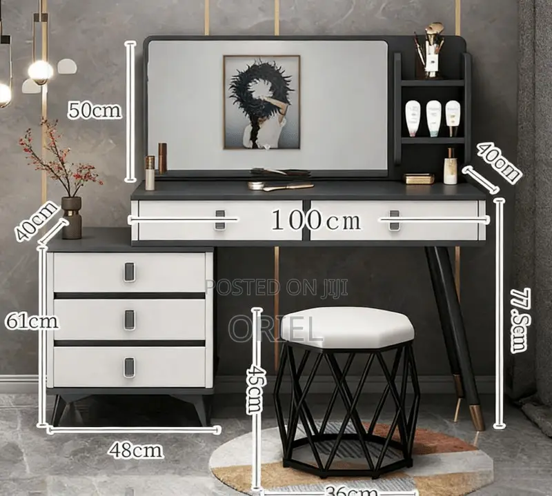 Modern Dressing Table : Modern LED Lighted Dressing Table