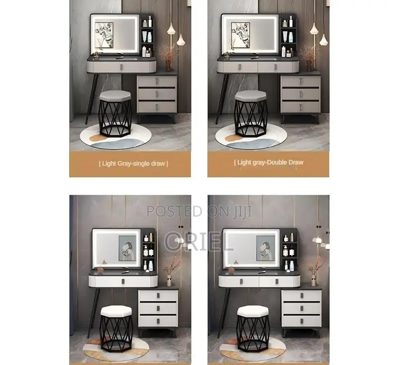 Modern Dressing Table : Modern LED Lighted Dressing Table