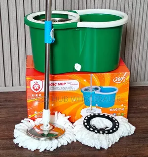 URK Magic Mop 360° Rotated Easy Spin Mop Bucket System