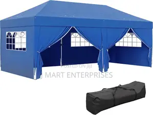 Outsunny 3 X 6 M Pop Up Gazebo Outdoor Garden With 6 Side Walls,