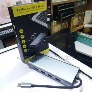 11-in-1 USB-C Hub With HDMI RJ45 SD Card Reader