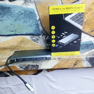 11-in-1 USB-C Hub With HDMI RJ45 SD Card Reader