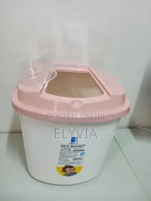 10kg Rice/Cereal Bucket With Measuring Cup