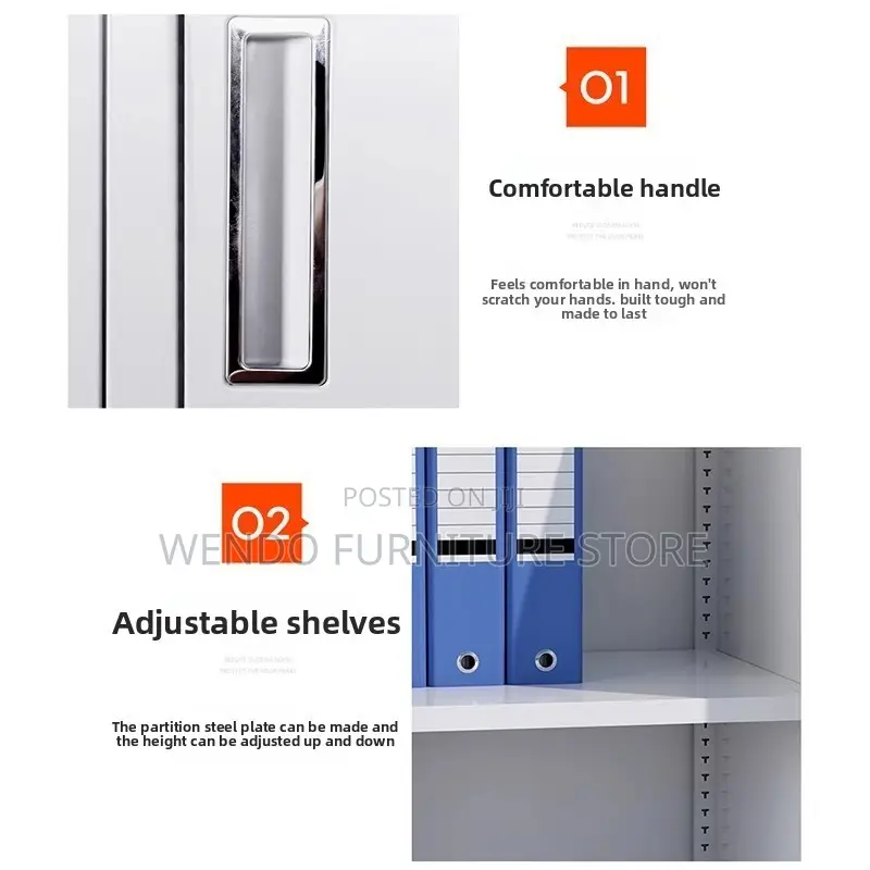 Office Cabinet; Steel Four Drawers Executive Office Large Cabinet