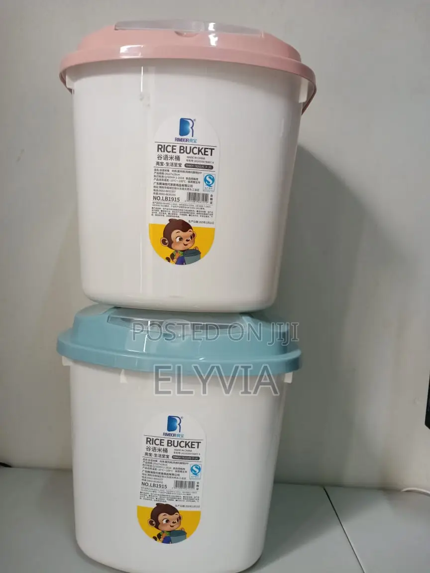 10kg Rice/Cereal Bucket With Measuring Cup